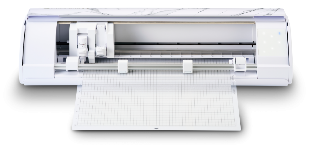 Silhouette Cameo 5α cutting machine front view loading a cutting mat