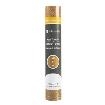 Glitter Heat Transfer - 12-Inch Gold