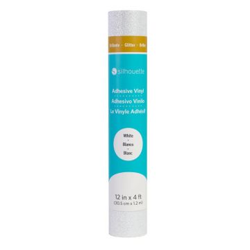 Glitter Vinyl - 12-Inch White