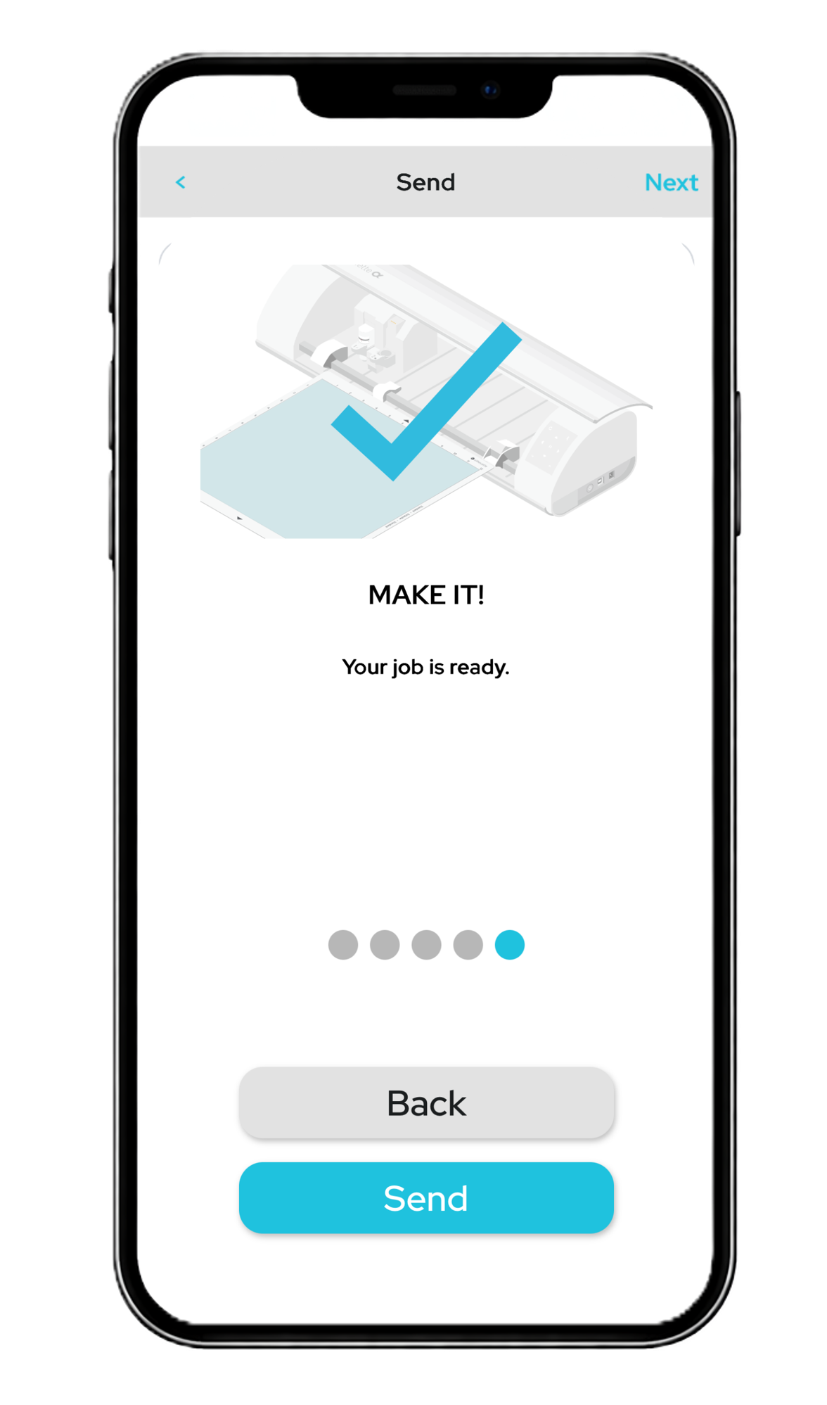 Offline app workflow and Bluetooth machine sending